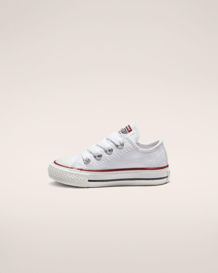 Tenis Converse Chuck Taylor All Star Classicos Cano Baixo Menino Branco | PT G040193